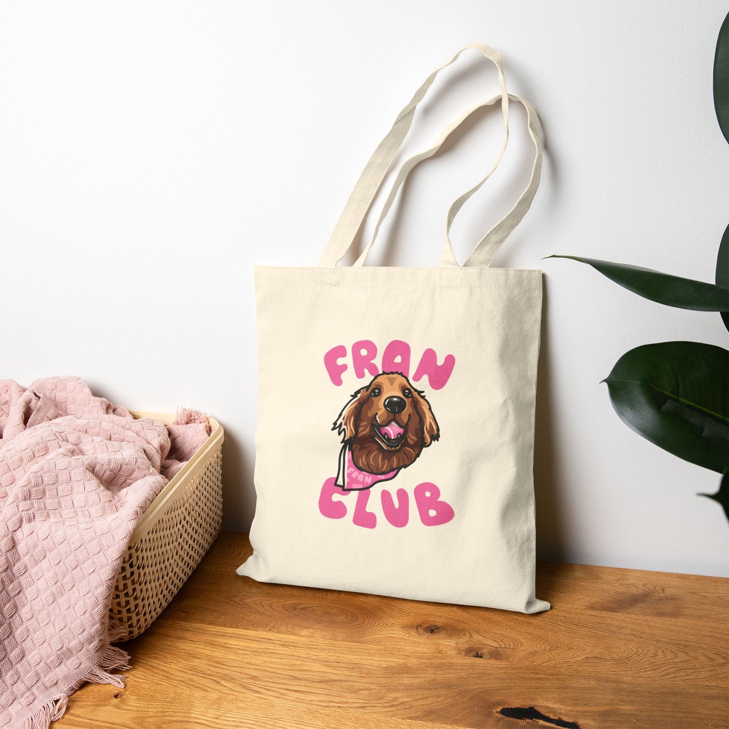 Fran Club Canvas Tote Bag