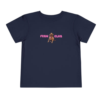 Toddler Tee — "Fran Club" Puppy Graphic