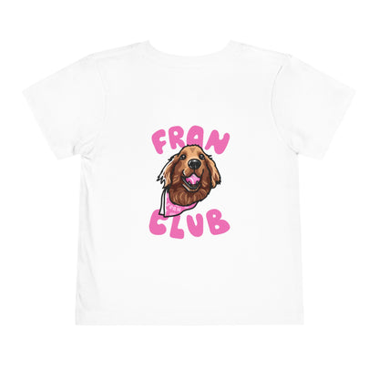 Toddler Tee — "Fran Club" Puppy Graphic