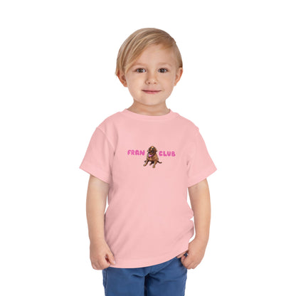 Toddler Tee — "Fran Club" Puppy Graphic