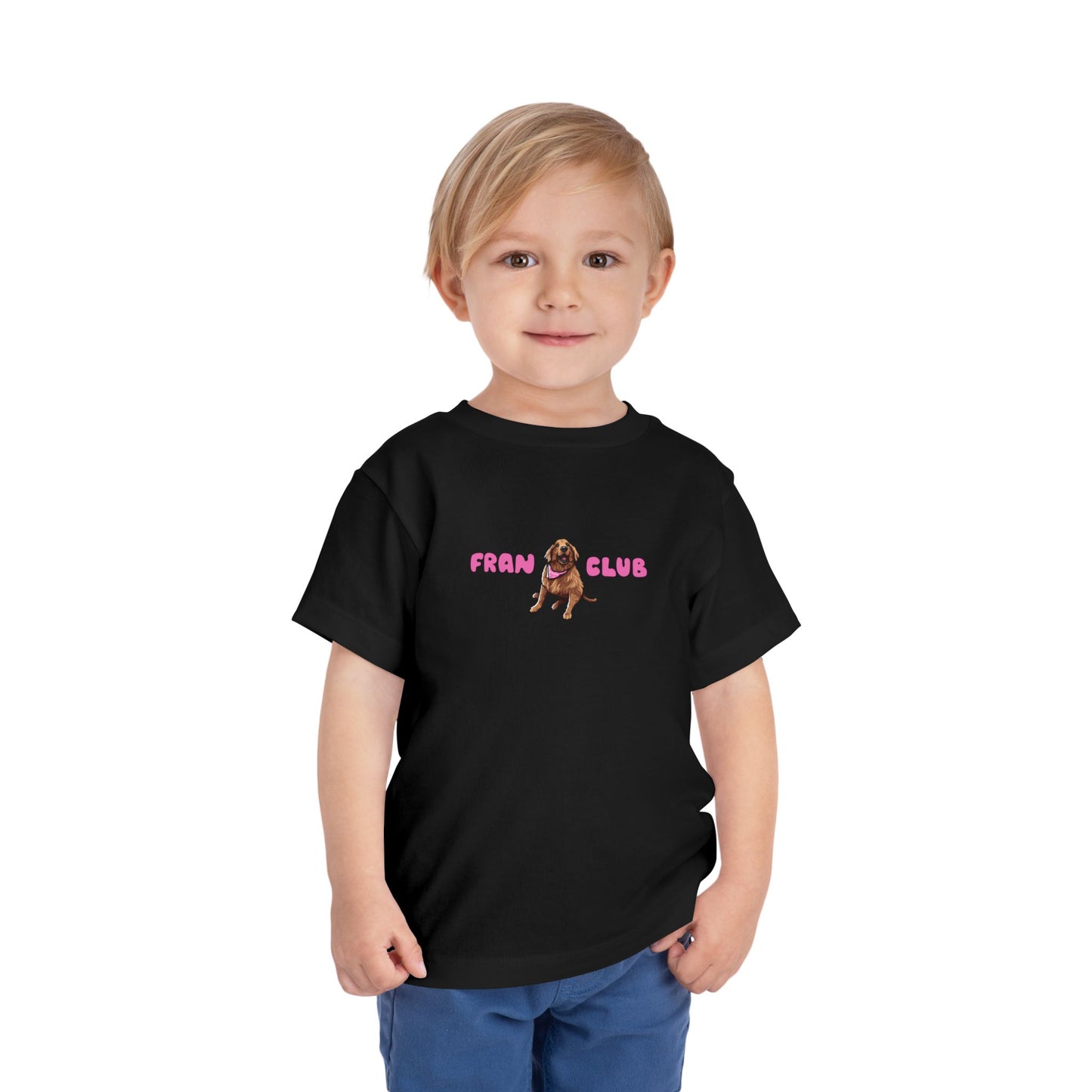 Toddler Tee — "Fran Club" Puppy Graphic