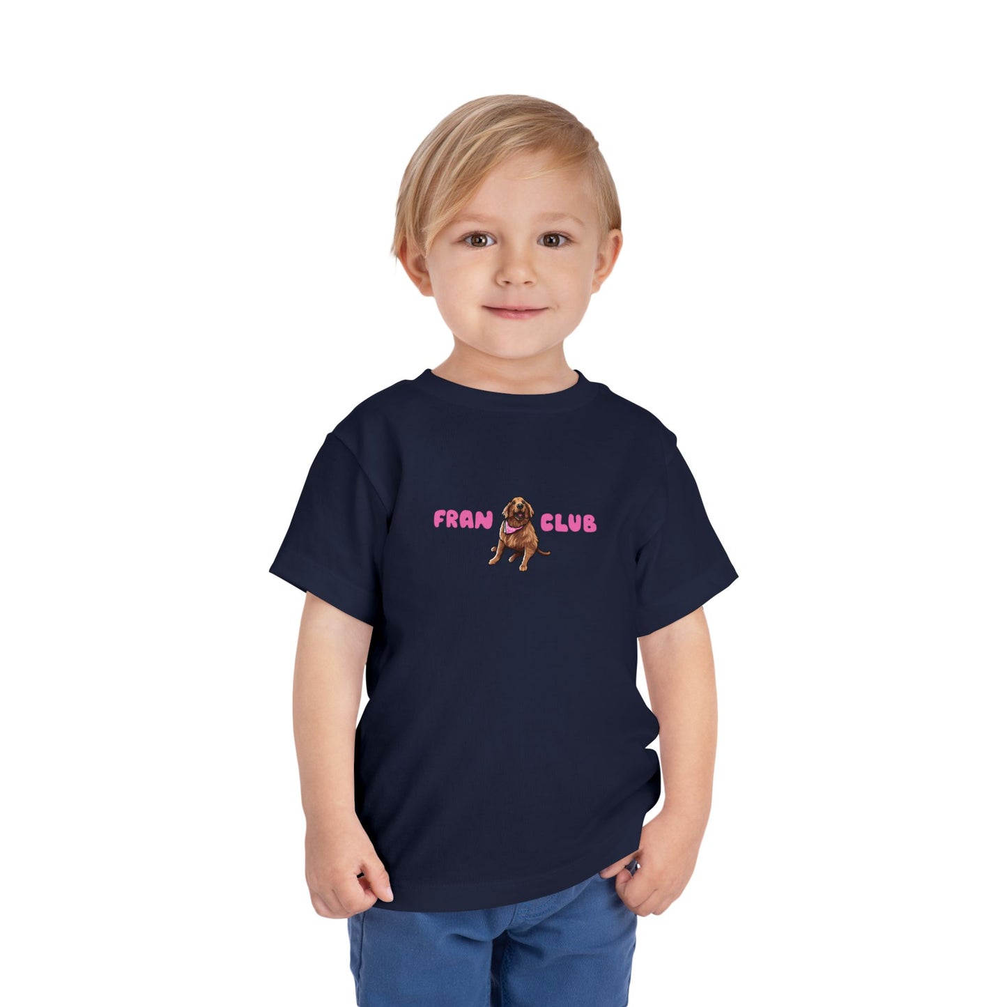 Toddler Tee — "Fran Club" Puppy Graphic