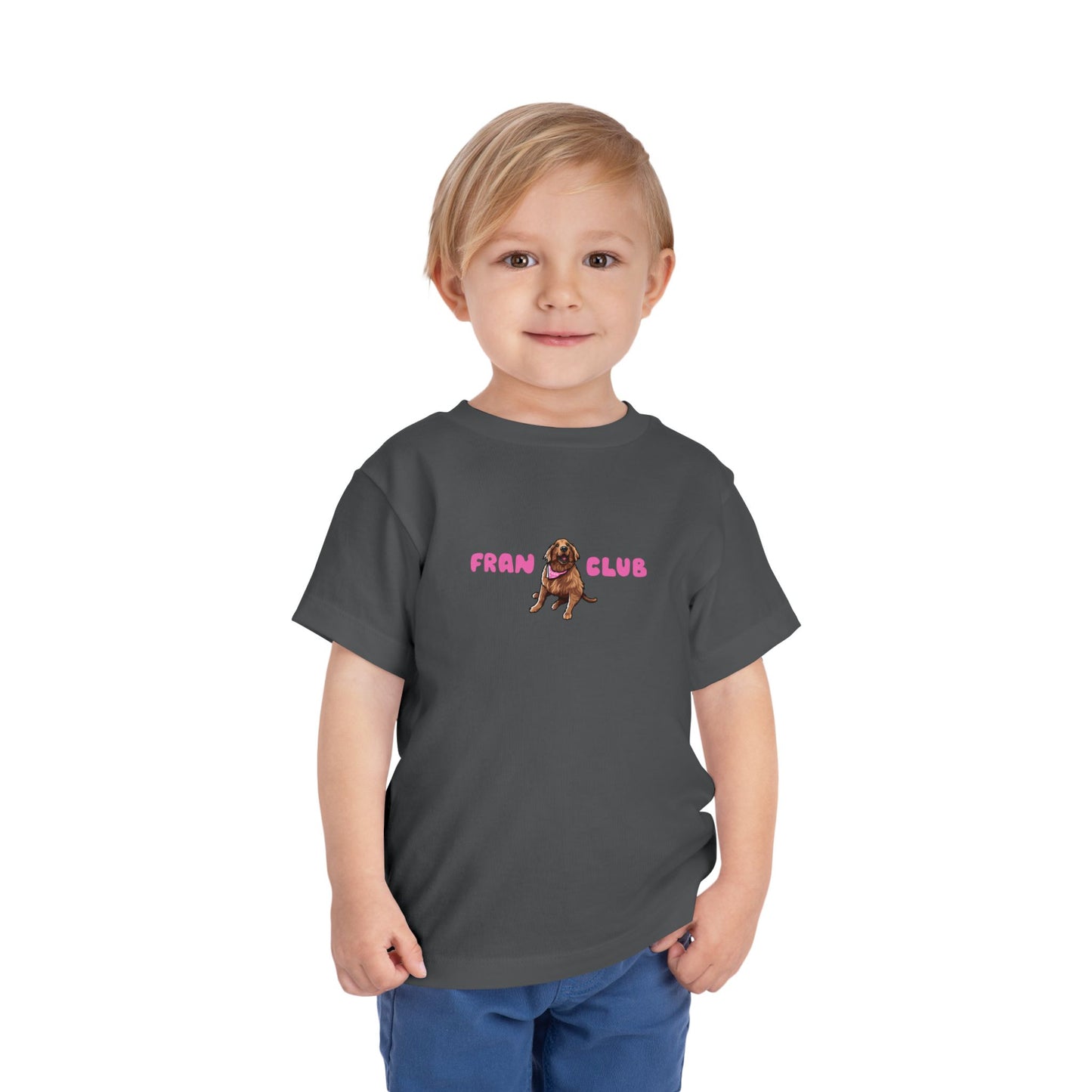 Toddler Tee — "Fran Club" Puppy Graphic
