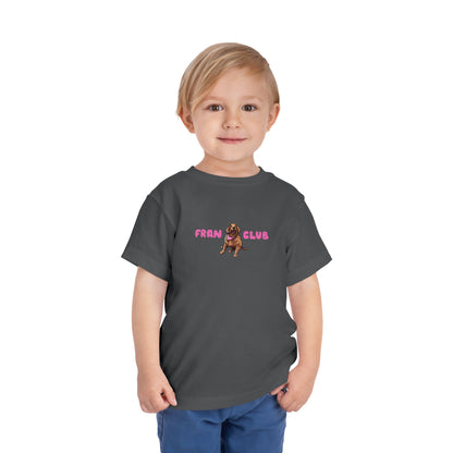 Toddler Tee — "Fran Club" Puppy Graphic