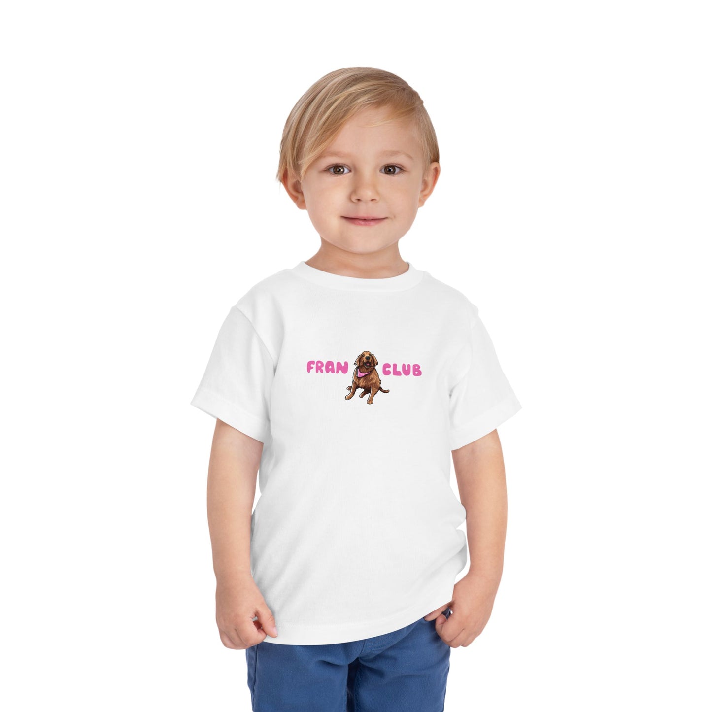 Toddler Tee — "Fran Club" Puppy Graphic
