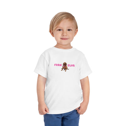 Toddler Tee — "Fran Club" Puppy Graphic