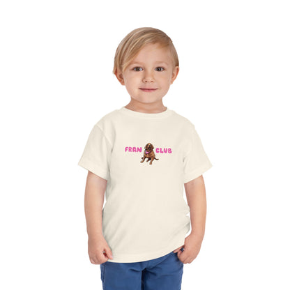 Toddler Tee — "Fran Club" Puppy Graphic