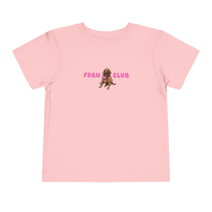 Toddler Tee — "Fran Club" Puppy Graphic