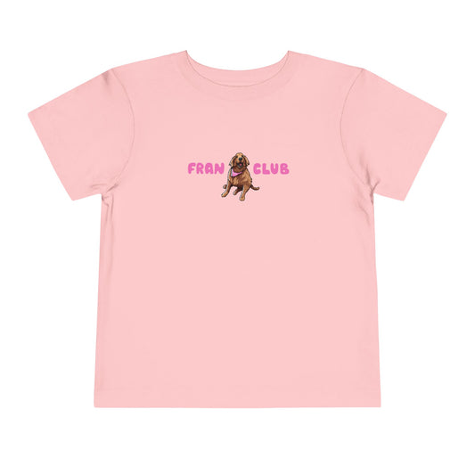 Toddler Tee — "Fran Club" Puppy Graphic