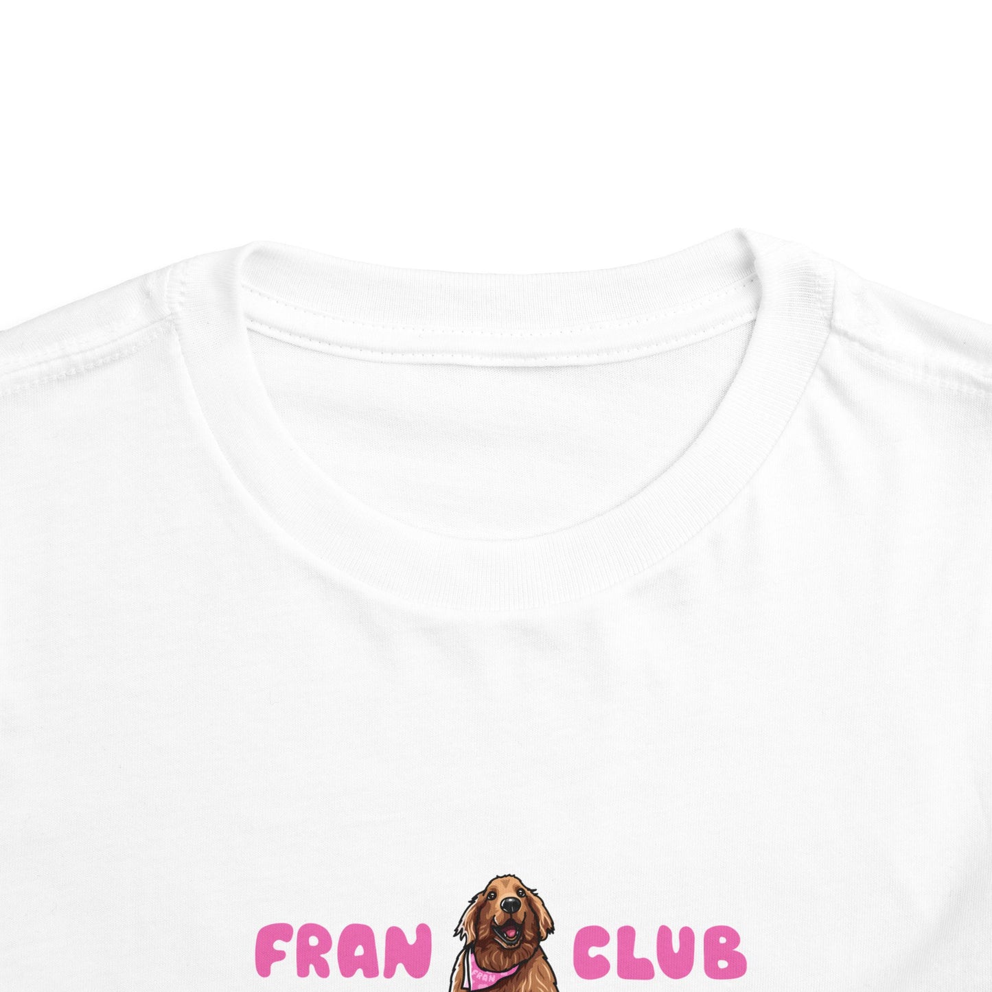 Toddler Tee — "Fran Club" Puppy Graphic