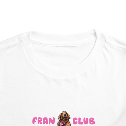 Toddler Tee — "Fran Club" Puppy Graphic