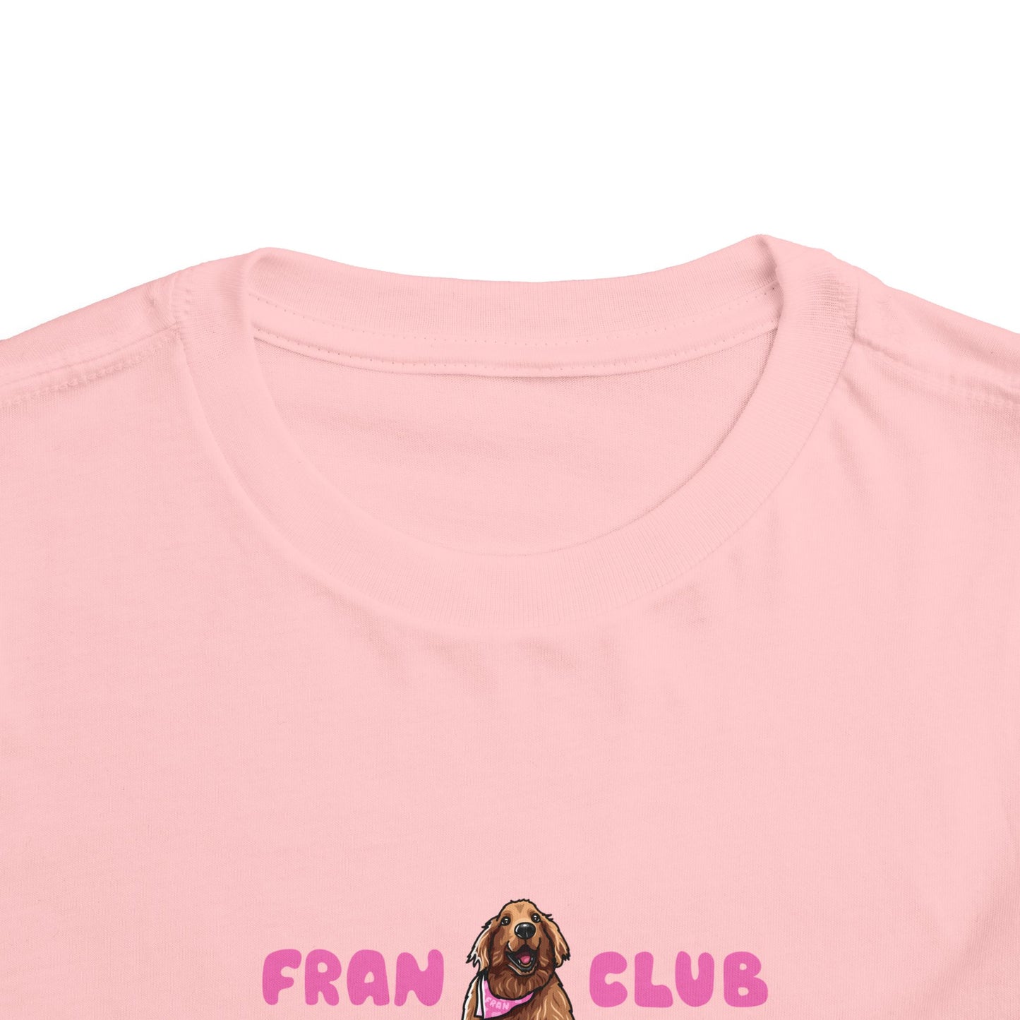 Toddler Tee — "Fran Club" Puppy Graphic