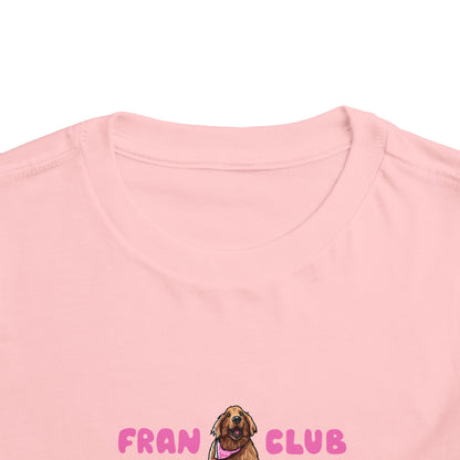 Toddler Tee — "Fran Club" Puppy Graphic