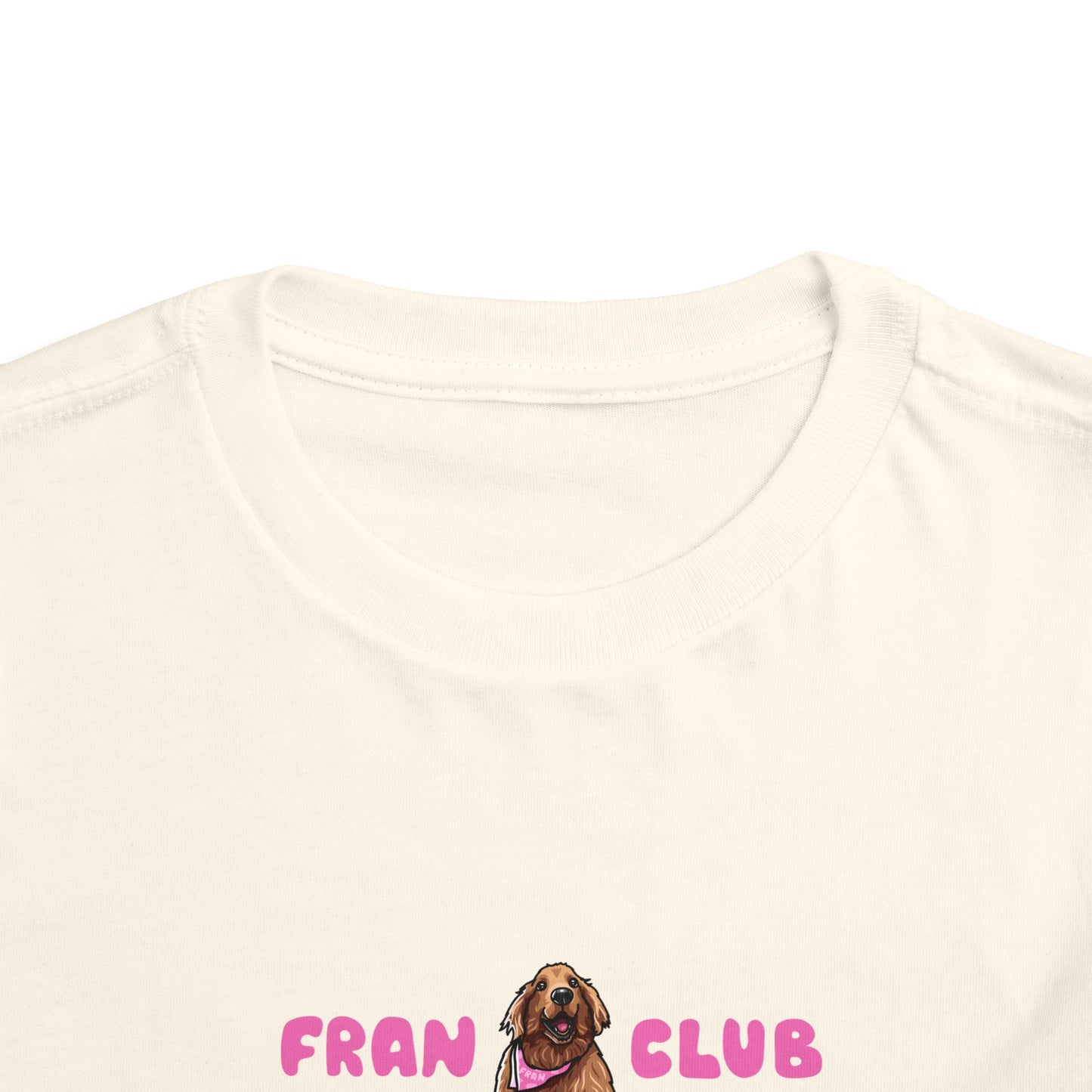 Toddler Tee — "Fran Club" Puppy Graphic