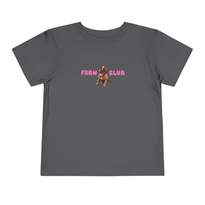 Toddler Tee — "Fran Club" Puppy Graphic