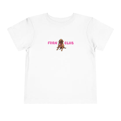 Toddler Tee — "Fran Club" Puppy Graphic