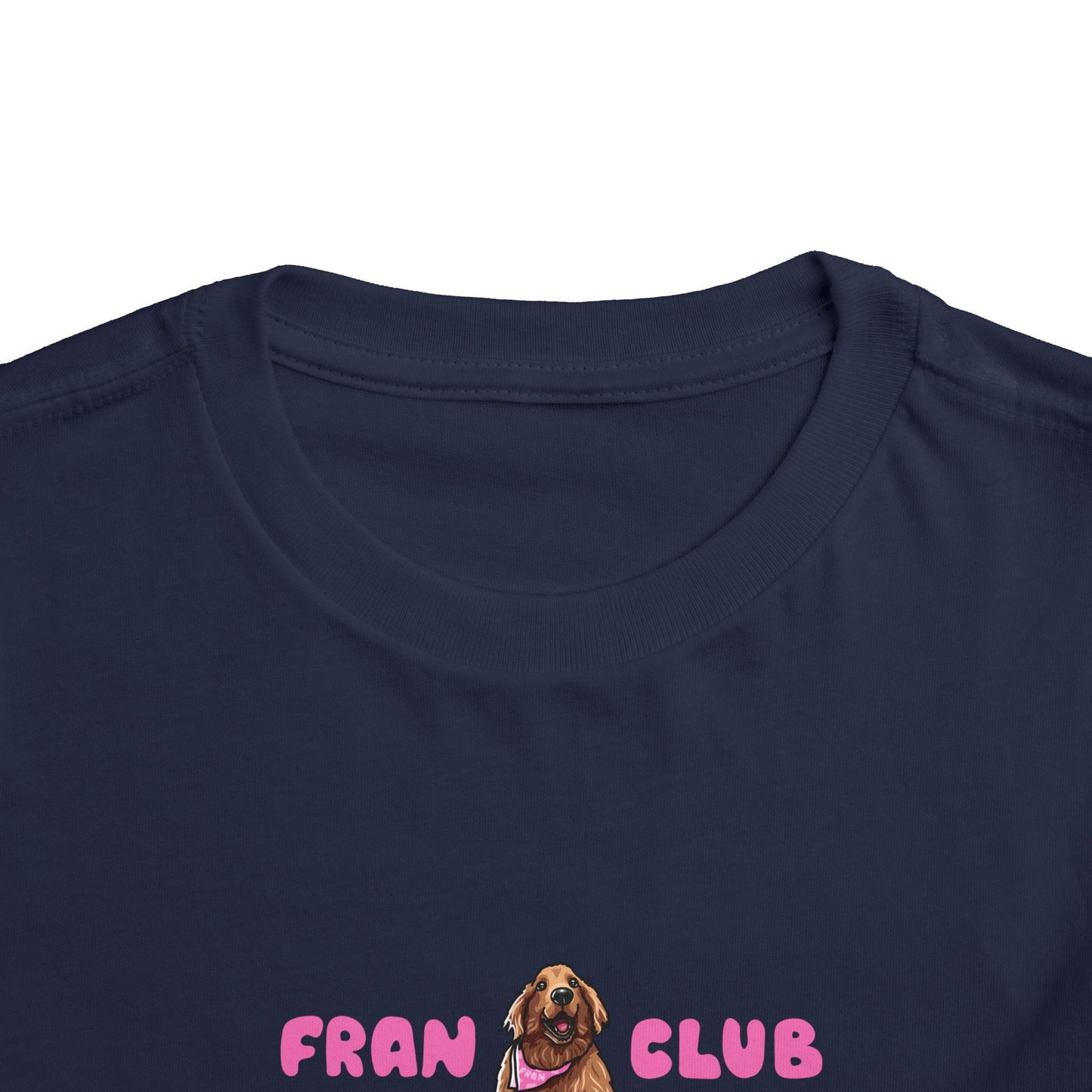 Toddler Tee — "Fran Club" Puppy Graphic