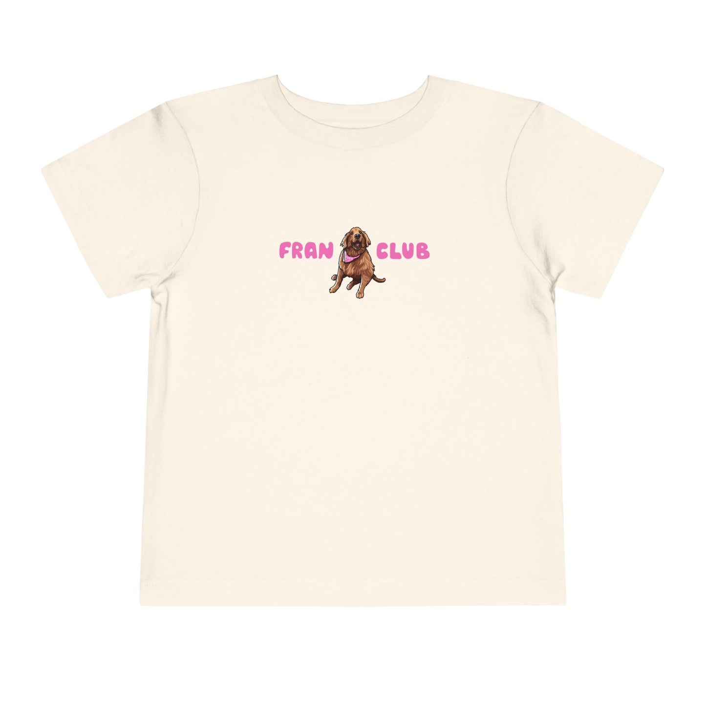 Toddler Tee — "Fran Club" Puppy Graphic