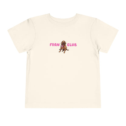 Toddler Tee — "Fran Club" Puppy Graphic