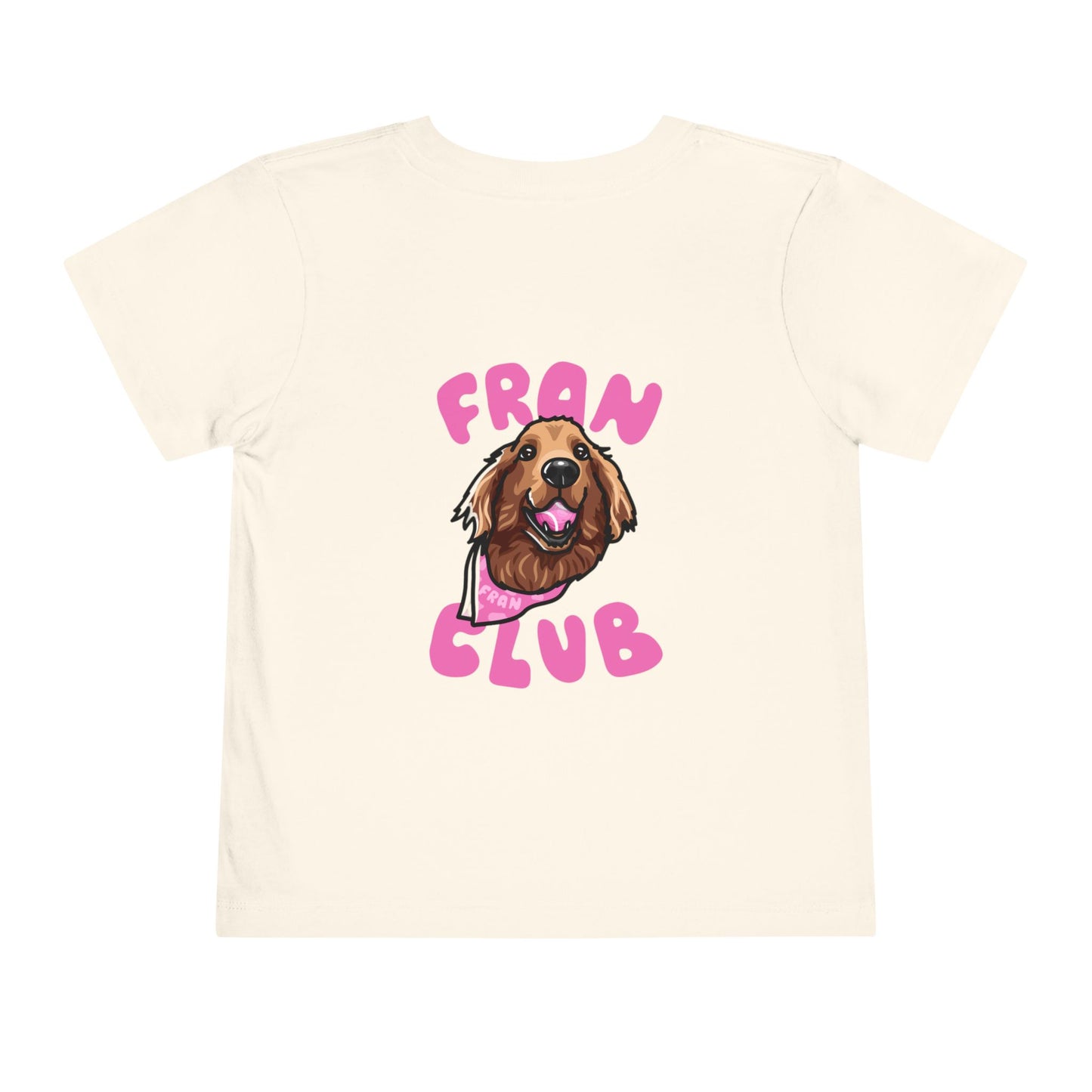 Toddler Tee — "Fran Club" Puppy Graphic